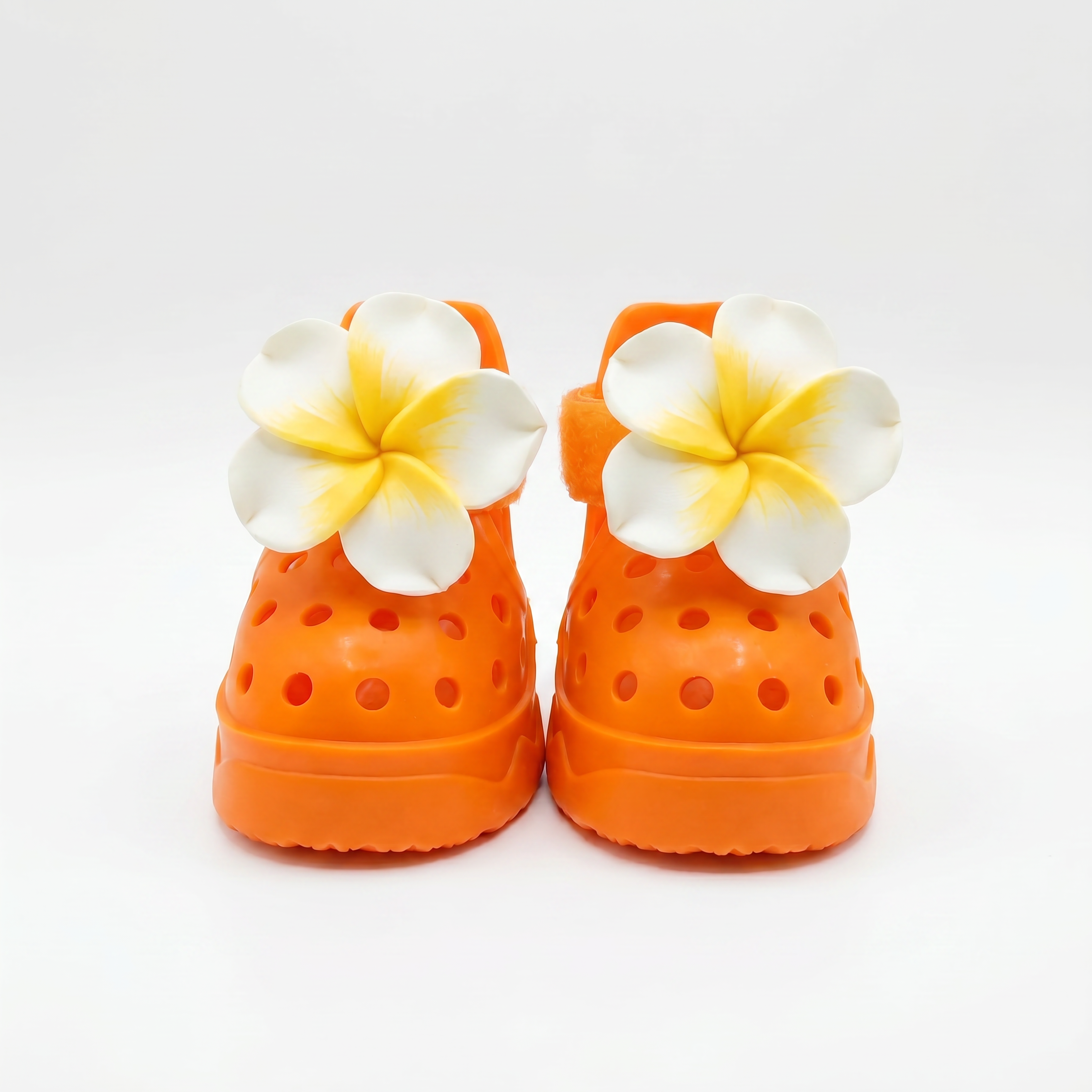 YELLOW PLUMERIA - CLICK ON CHARMS SET (Set of 2)