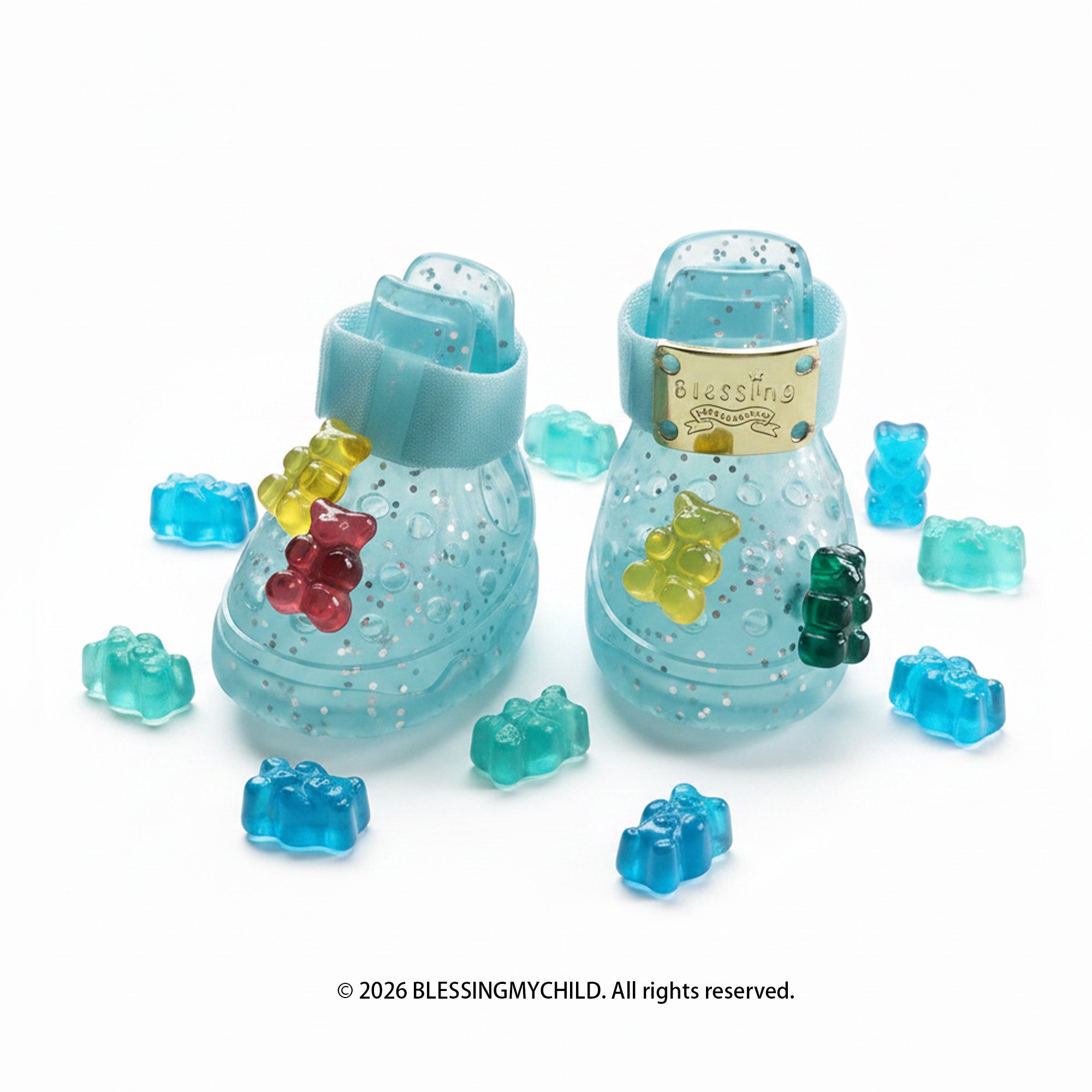 🌊 NEW新品 | QQ Jelly Series – Mint Jelly Dog Sandals | 薄荷果冻凉凉鞋