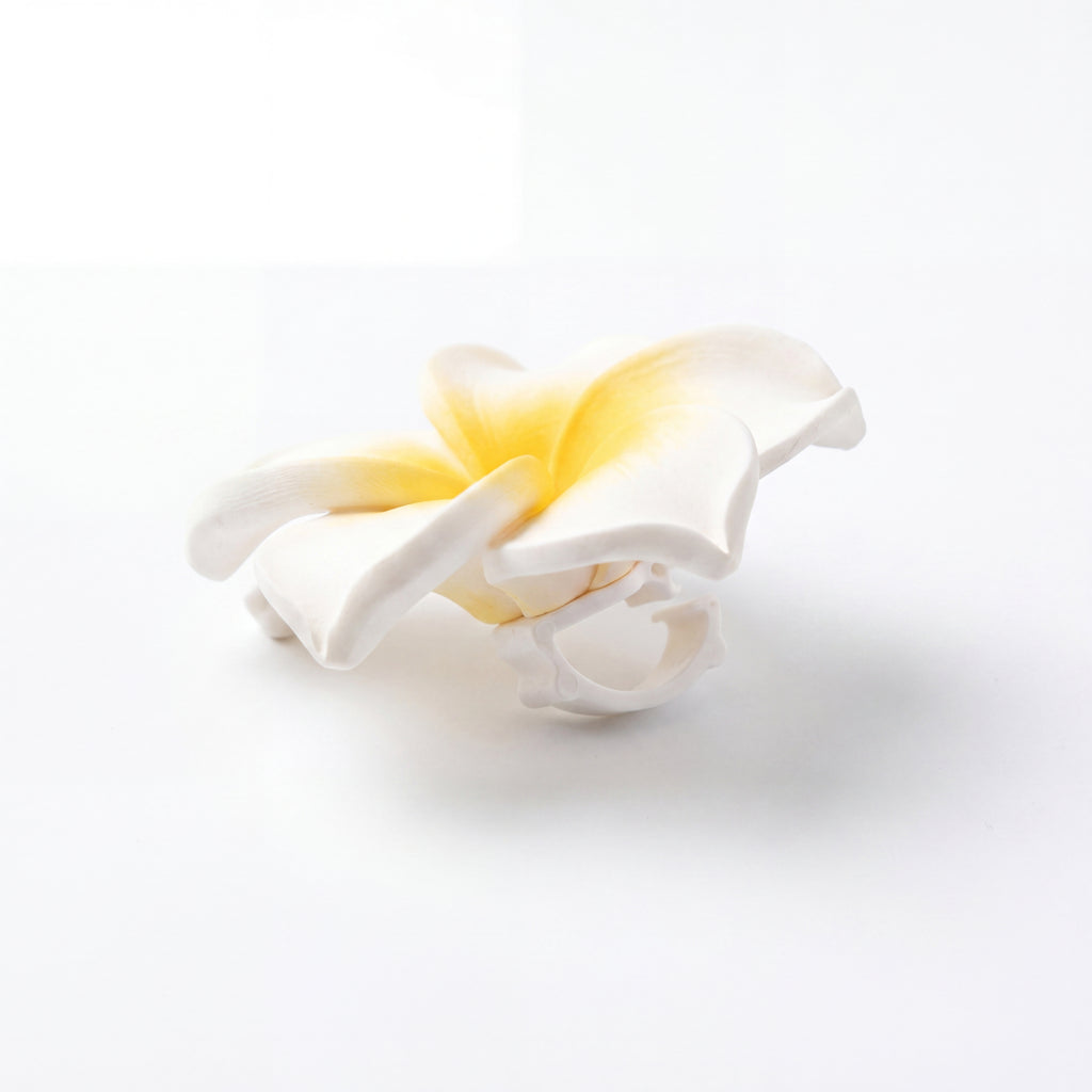 YELLOW PLUMERIA - CLICK ON CHARMS SET (Set of 2)