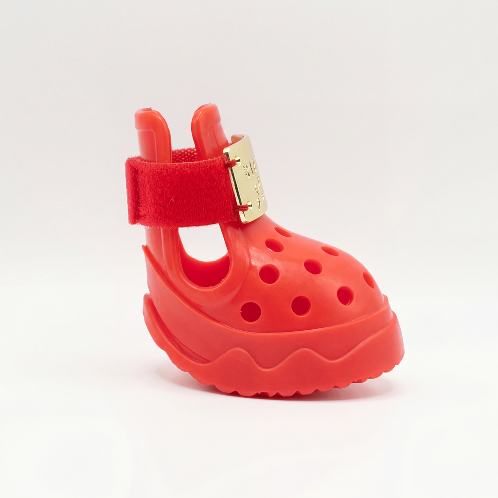 The Little Red Dog Sandals (V1 Starry Red - SG Edition) | 初代经典小金牌新加坡限定款
